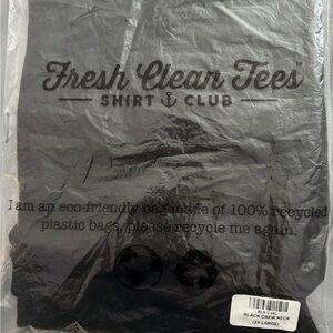 Brand New size 3X Fresh Clean Tees Black Crew T-Shirt - still in packaging